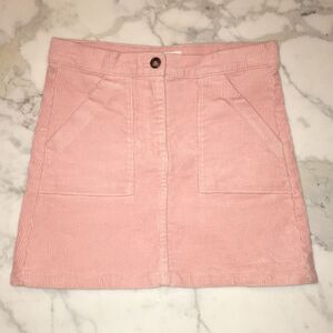 Girls Pink Corduroy Skirt 8/9 y